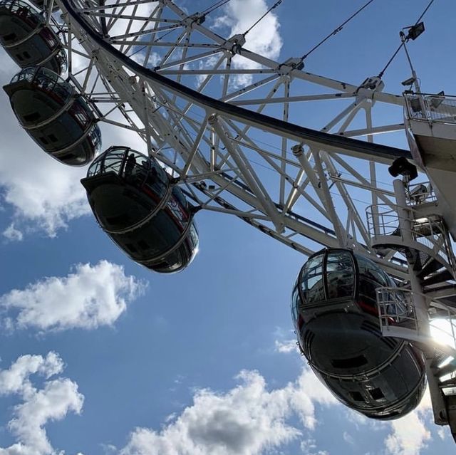 London Eye俯瞰泰晤士河😗人氣景點