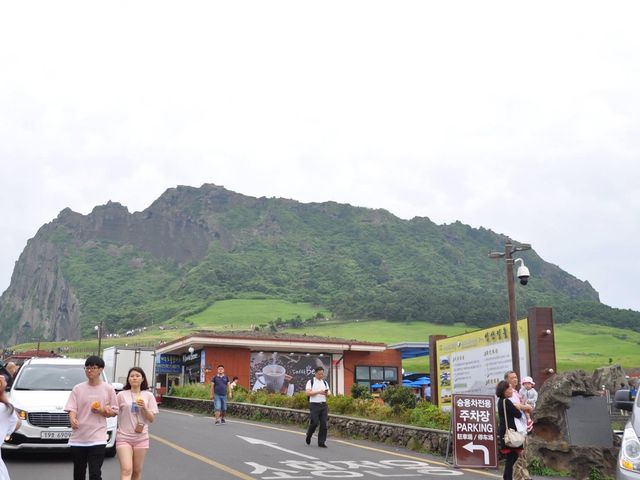 濟州島登上城山日出峰 濟州島登上城山日出峰
