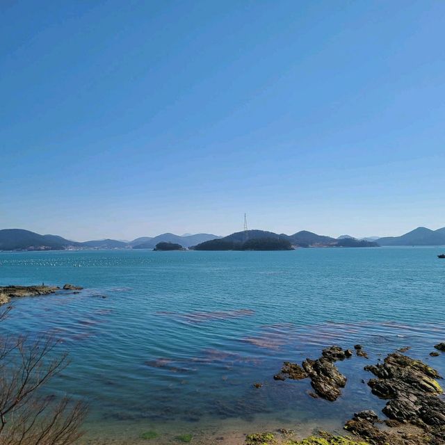 통영바다가 한눈에 보이는 이순신공원