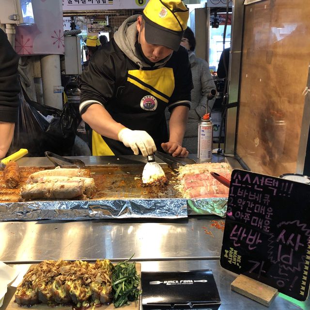 濟州東門市場遊夜市品嘗😋地道小食