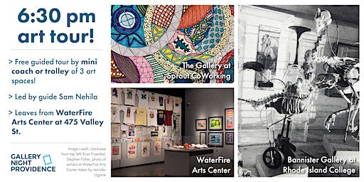 September Gallery Night Providence 6:30 pm Trolley or Mini Coach Tour! | The WaterFire Arts Center