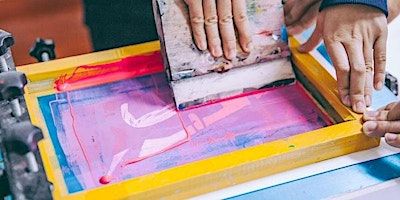 Beginners screen printing workshop using stencils onto paper and a tote bag | Kingsland Church