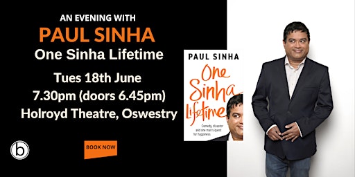 An Evening with Paul Sinha - One Sinha Lifetime | The Holroyd Community Theatre