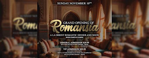Romansia: A La Orient Romantic Dinner and Show | 1240 W Randolph Street