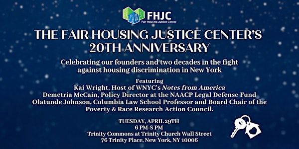FHJC 20th Anniversary | Trinity Commons, part of Trinity Church Wall Street
