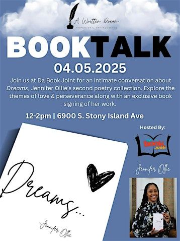 Dreams Book Talk with Jennifer Ollie | Da Book Joint
