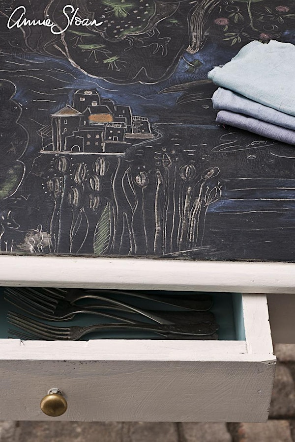 Wet Paint Drawing & Sgraffito with Annie Sloan Chalk Paint | Church Street Antiques, Home & Gifts