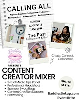 CONTENT CREATOR MIXER | The Post Restaurant & Bar