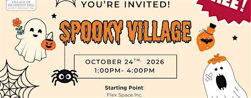 Spooky Village - Halloween Trick or Treat | Flex Space Coworking Office & Event Space