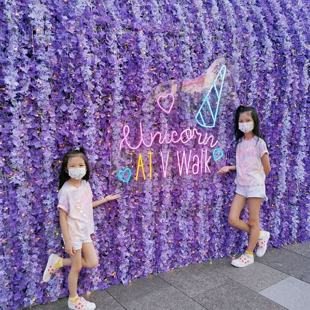 粉紫靚靚花海隧道