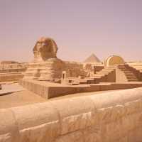 Camel riding in Giza Pyramid complex