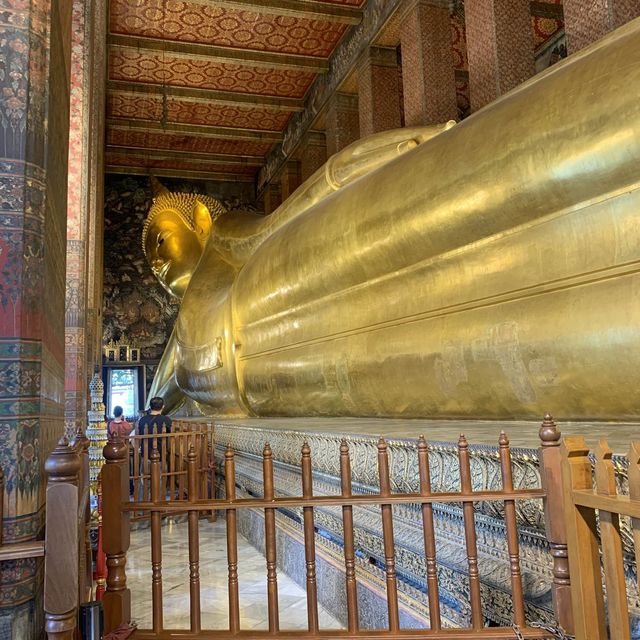 Massive Golden Reclining Buddha