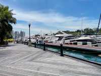 Renting a beach cruise yacht at Sentosa Cove