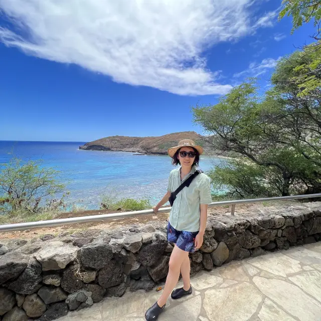 하나우마베이에서 물고기와 스노쿨링♥️