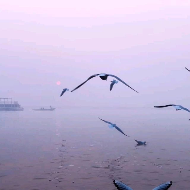 Magical Sunset at Varanasi's Ganges River