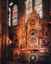 The astronomical clock is renowned worldwide and is one of the attractions of Strasbourg Cathedral.