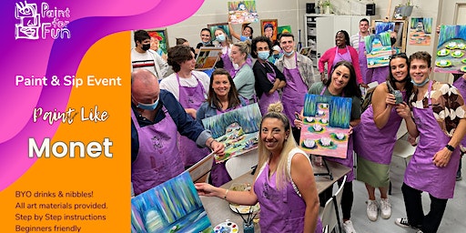 Paint and Sip Class: Palette Knife Monet Painting | Paint for Fun