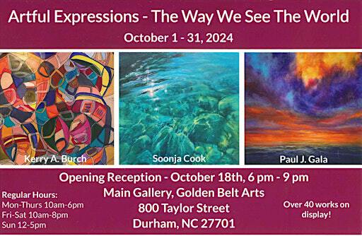 Artful Expressions - The Way We See the World | Golden Belt Artists