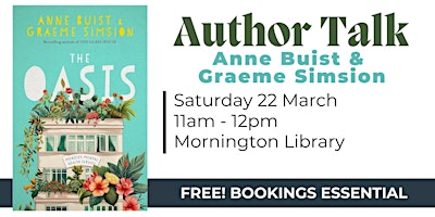 Author Talk: In Conversation with Anne Buist & Graeme Simsion - Mornington | Mornington Library