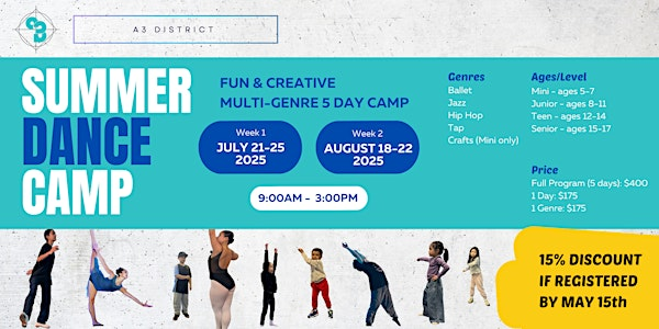 5-DAY SUMMER DANCE CAMP | A3 District