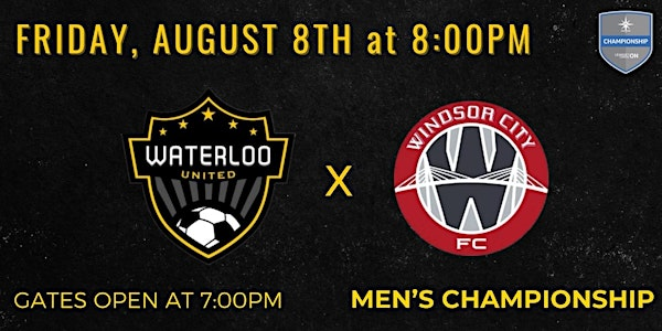 L1ON: Waterloo United Men's vs Windsor Men's | RIM Park
