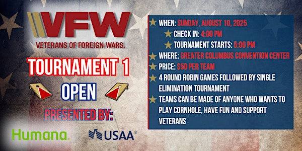 3rd Annual VFW National Convention Cornhole Tournament - Day 1 | Greater Columbus Convention Center