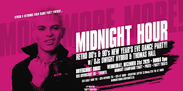 Midnight Hour Retro 80's & 90's New Year's Eve Dance Party! | Dovercourt House