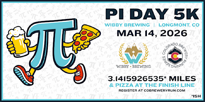 Pi Day 5k | Wibby Brewing | Longmont | 2026 CO Brewery Running Series | Wibby Brewing