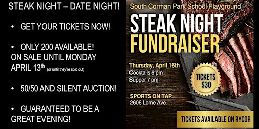 South Corman Park School Steak Night | Sports On Tap