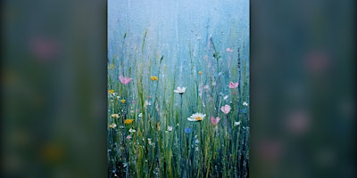 Sitting amid the WildFlowers  - Paint Along (& NA Sip) | Artsi Creative Space