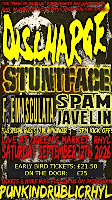 Punk In Drublic - Rhyl | Queens Market Rhyl