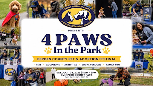 4 Paws in the Park | Bergen County Pet & Adoption Festival | Overpeck County Park