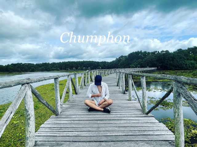 สะพานไม้เคี่ยมแหล่งธรรมชาติใกล้ทะเลชุมพร