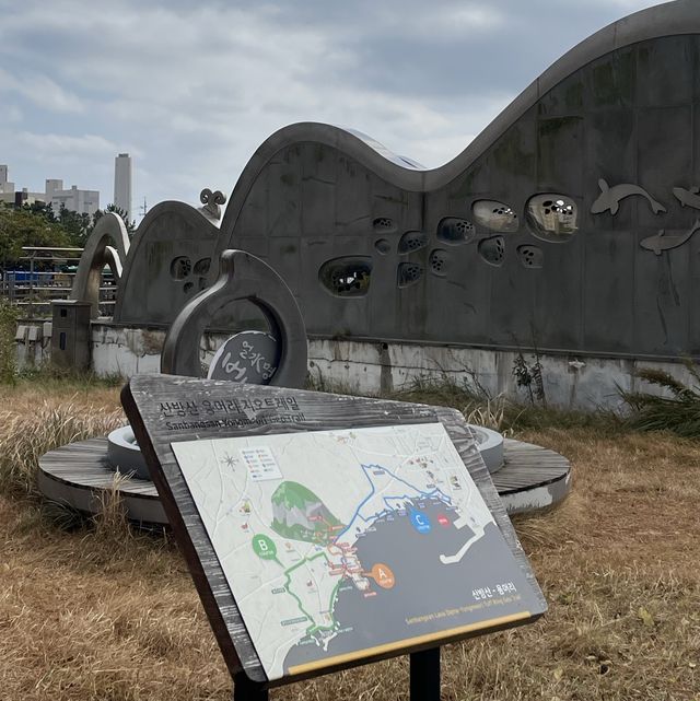 올레길 10코스 공식 안내소 -> 화순금 모래 해수욕장까지 🏖️