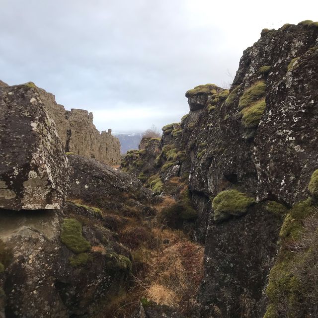 Between North American and Eurasian Plates 