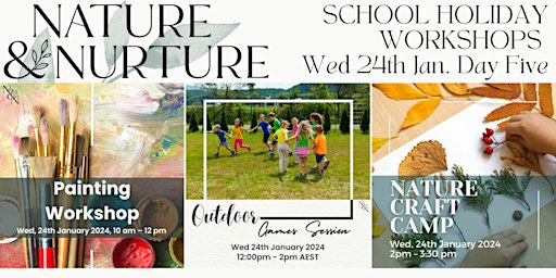 School Holiday Program - Day 5 - Painting Workshop / Nature Craft | Nature and Nurture - East Maitland Scout Hall