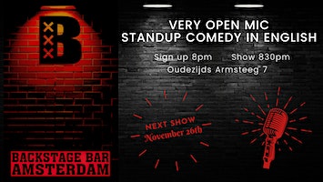 Very open-mic at Backstage Bar | Backstage Bar, Oudezijds Armsteeg, Amsterdam, Netherlands