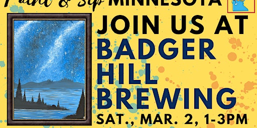 March 2 Paint & Sip at Badger Hill Brewing | Badger Hill Brewing