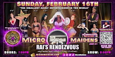 Ashburn, VA - Micro Maidens Dwarf Dancers @Rai's Rendezvous | Rai's Rendezvous Kitchen + Bar