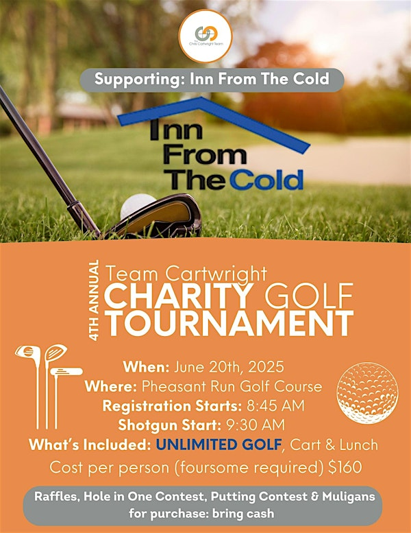 4th Annual Team Cartwright Charity Golf Tournament | Pheasant Run Golf Club