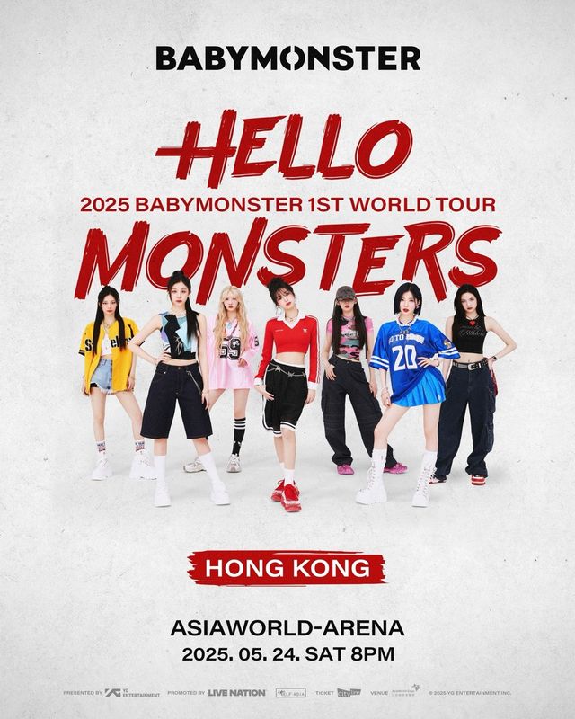 中國香港 · BABYMONSTER 2025 《HELLO MONSTERS》世界巡演 | 亞洲國際博覽館