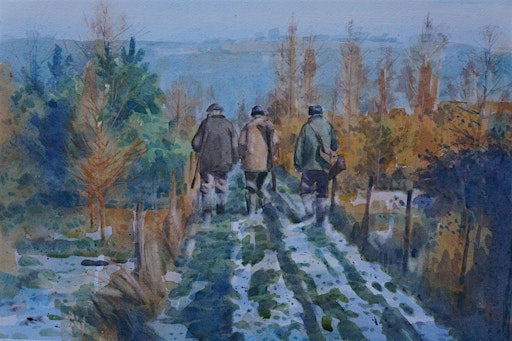 Winter landscape Watercolour Workshop with Colin Allbrook | Studio KIND. at The Corn Store