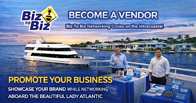 Biz To Biz Networking on the Lady Atlantic Cruise - Vendor Sponsor Table | The Lady Atlantic