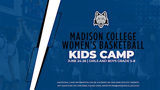 Madison College Women's Basketball Kid's Camp | H. Douglas Redsten Gymnasium