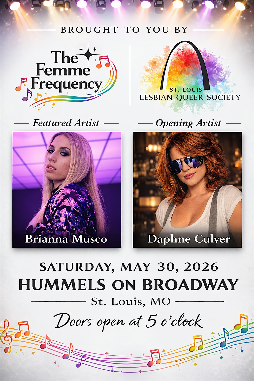 Brianna Musco with opening artist Daphne Culver | Hummel's Pub