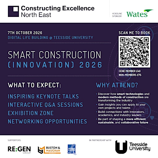 Smart Construction (Innovation) Conference & Exhibition | Teesside University