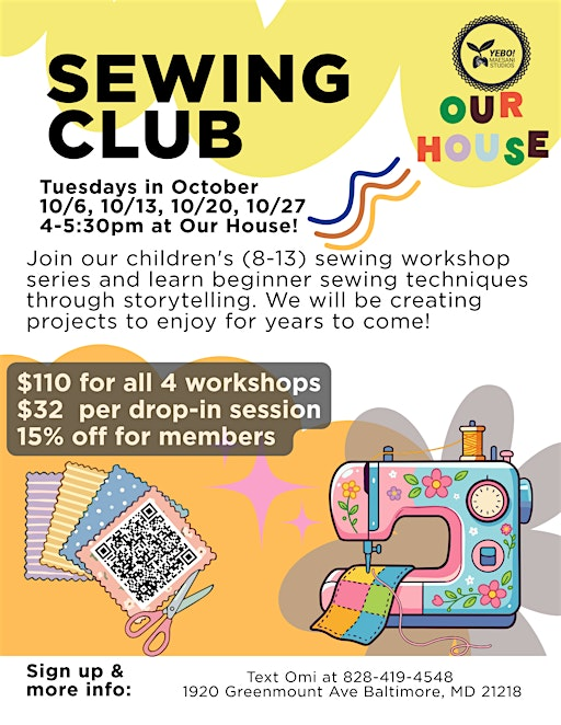 YMS Sewing Club at Our House | Our House Baltimore