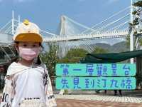 一個觀景台影到兩條大橋