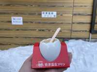 群馬　草津温泉名物　数量限定の温かいプリン!?!?!?