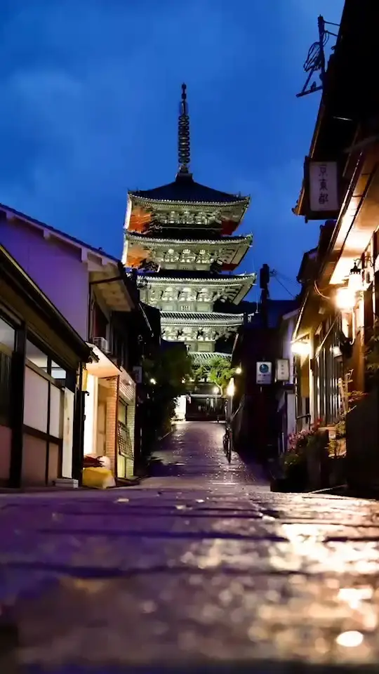 【八坂の塔】夜景が美しすぎる